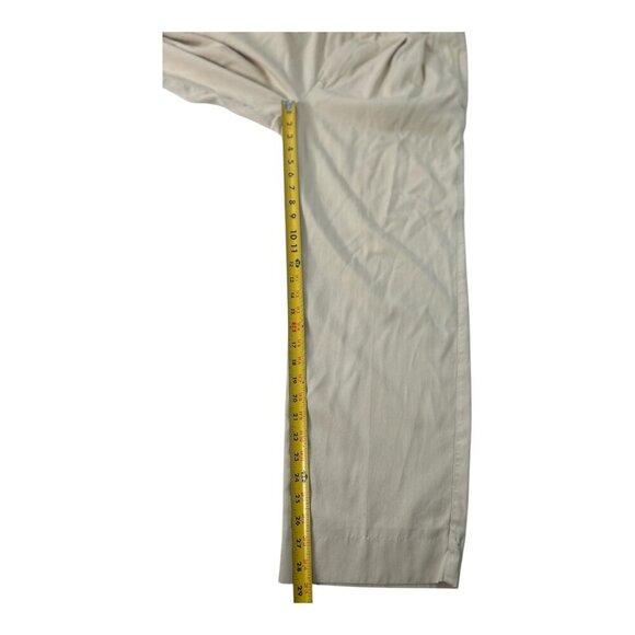 JOSEPH & FEISS Mens Tan SILK Pleated Dress/Casual Slacks Pants Sz 34/29 Vacation - Picture 11 of 12